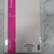 House of Paper 140sq Romanesque White Champagne Card pack of 20